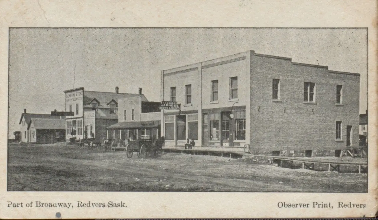 Part of Broadway, Redvers, about 1910